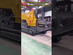 Stasiun pembuatan pasir dan penghancur pasir mobile jenis crawler8